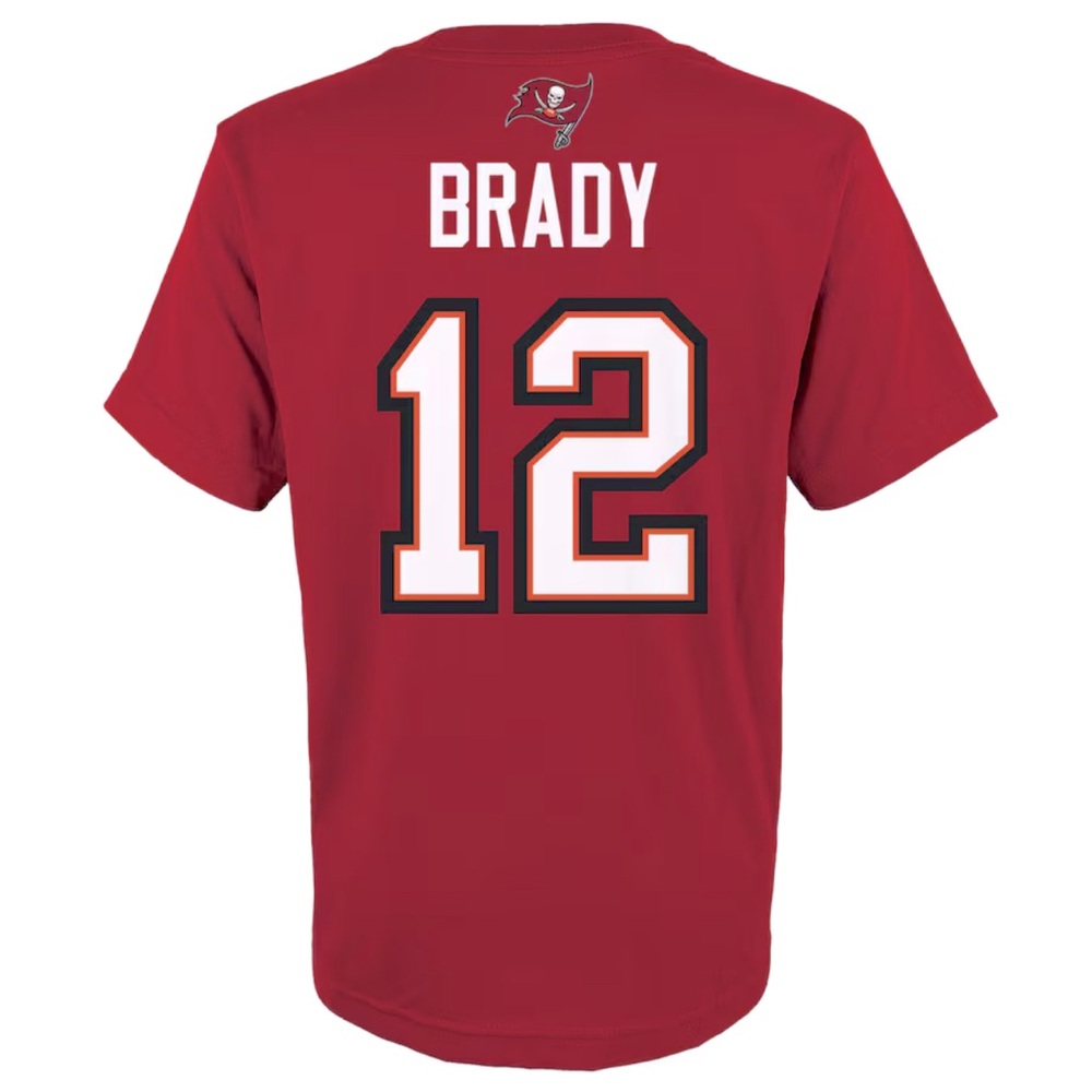 NWT [NFL] Tampa Bay Buccaneers Tom Brady Short-Sleeve T-Shirts, Youth Sz L or XL - Picture 4 of 6